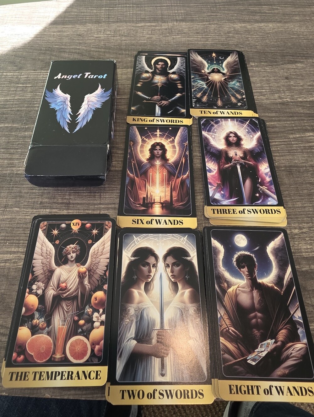 Angel Tarot Deck - Black Box 78 Cards NO GUIDEBOOK